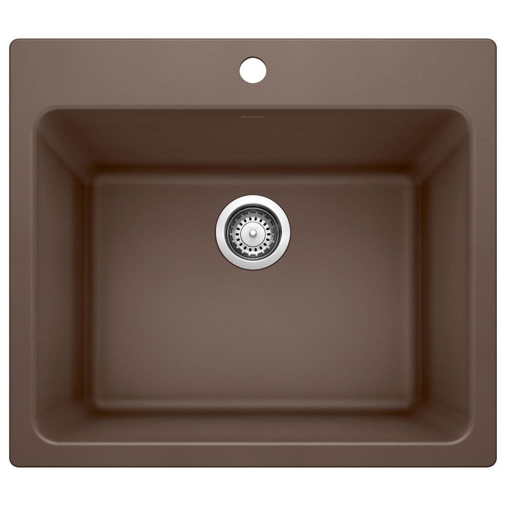 Blanco Liven 25" Dual Mount Laundry Sink in Cafe, , large
