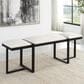 Uttermost Triple Cloud Bench with White Cushion in Black, , large