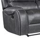 Crystal City Keily Manual Reclining Sofa with Dropdown Table in Dove Grey, , large