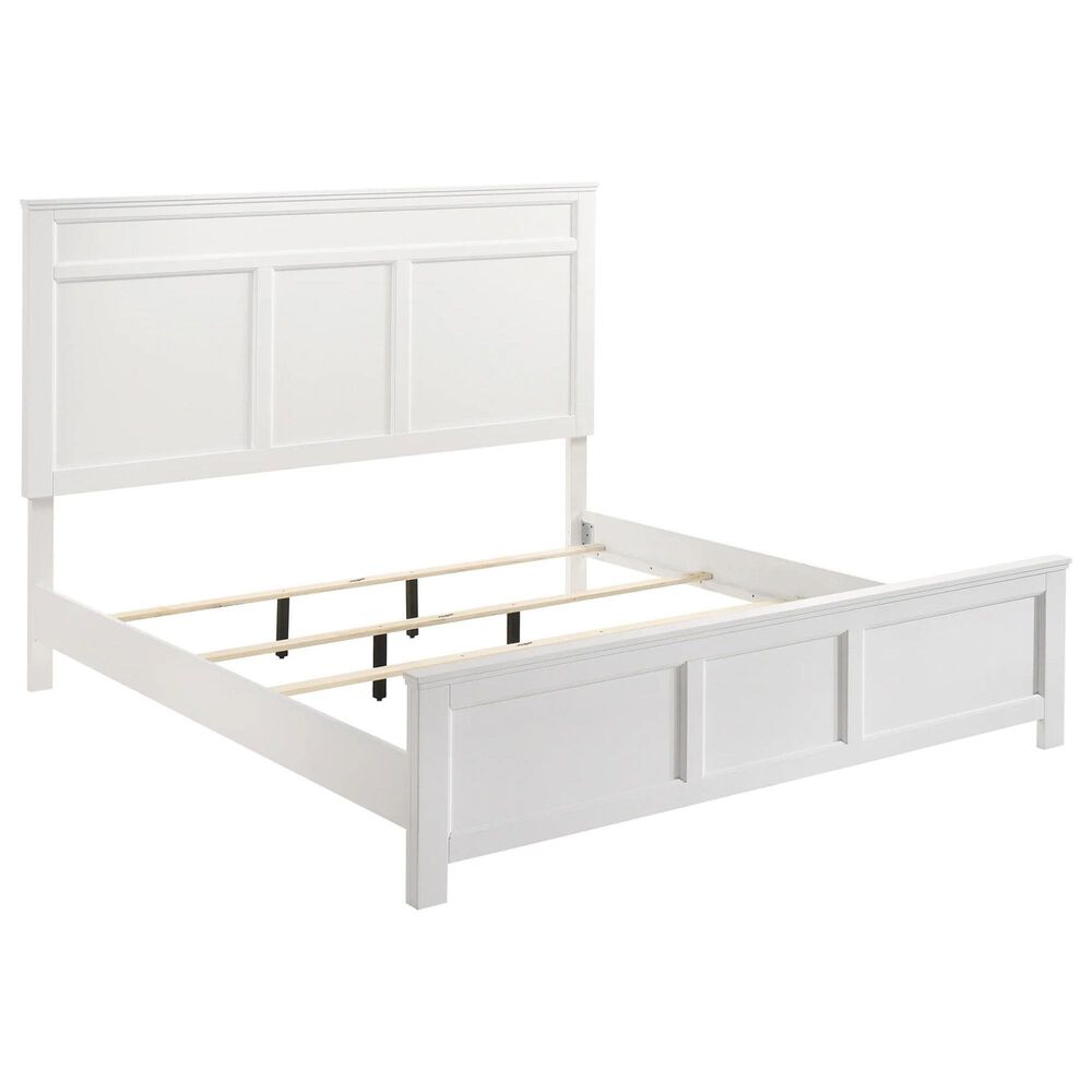 New Heritage Design Andover Full Panel Bed in White, , large