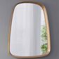 A&B Home Wayne 37.5" Curved Accent Wall Mirror in Brown, , large