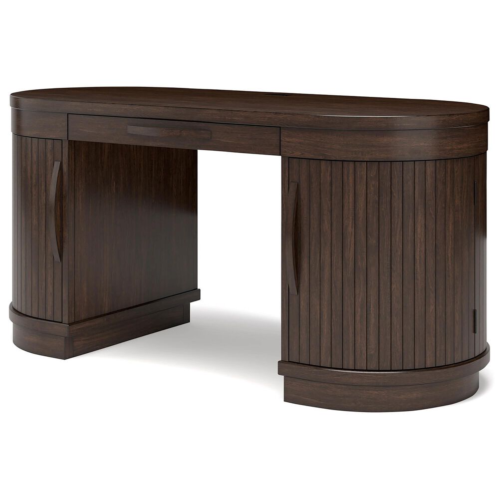 Ashley Korestone 63&quot; Writing Desk in Warm Brown, , large