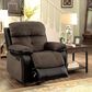 Furniture of America Engel 3-Piece Manual Reclining Living Room Set in Brown and Black, , large