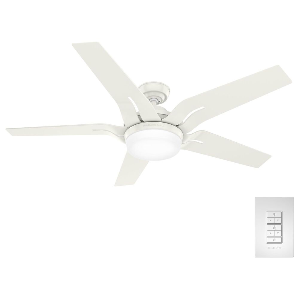 Hunter Correne 56" Ceiling Fan with LED Light in Fresh White, , large