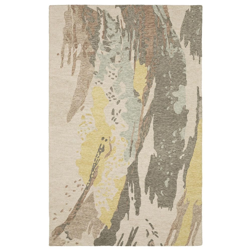 Oriental Weavers Kipton 5" x 8" Beige and Yellow Area Rug, , large