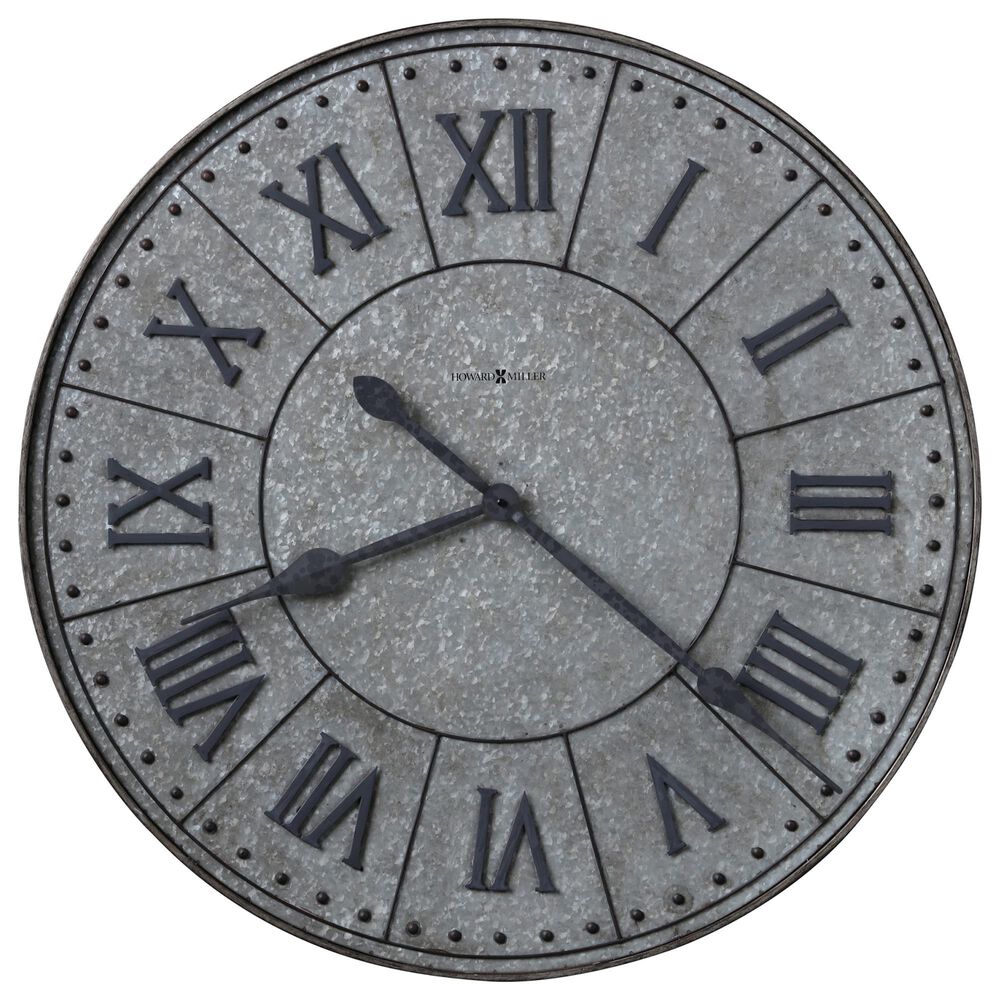 Howard Miller Manzine Oversized Wall Clock in Charcoal Gray, , large