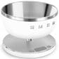 SMEG Collezione Kitchen Scale in White and Polished Chrome, , large