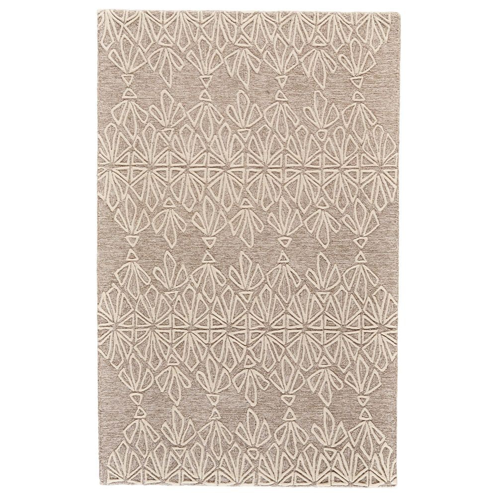 Feizy Enzo 9"6" x 13"6" Ivory and Taupe Area Rug, , large