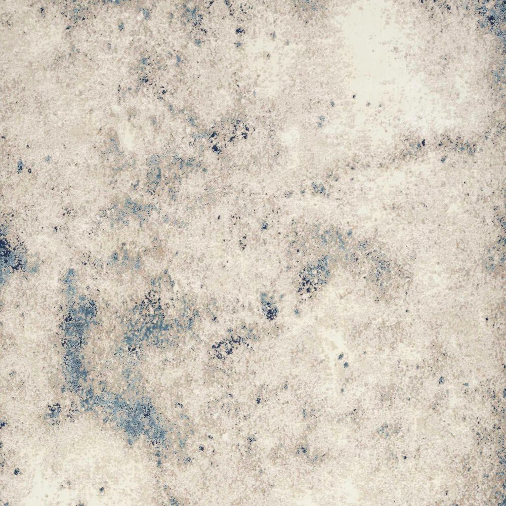 Nourison Infinity IFN05 2&#39;2&quot; x 7&#39;6&quot; Ivory, Grey and Blue Runner, , large