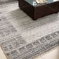 Surya Pompei 8" x 10" Slate, Black, Metallic Silver and Olive Area Rug, , large