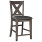 Signature Design by Ashley Caitbrook 5-Piece Counter Height Dining Table Set in Antiqued Gray Wash, , large