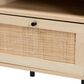 Baxton Studio Caterina 1-Door End Table in Natural Brown and Black, , large