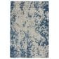 Nourison Rustic Textures RUS16 Grey and Blue 6" x 9" Area Rug, , large