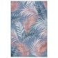 Safavieh Cabana CBN458M 4" x 6" Blue and Rust Indoor/Outdoor Area Performance Rug, , large