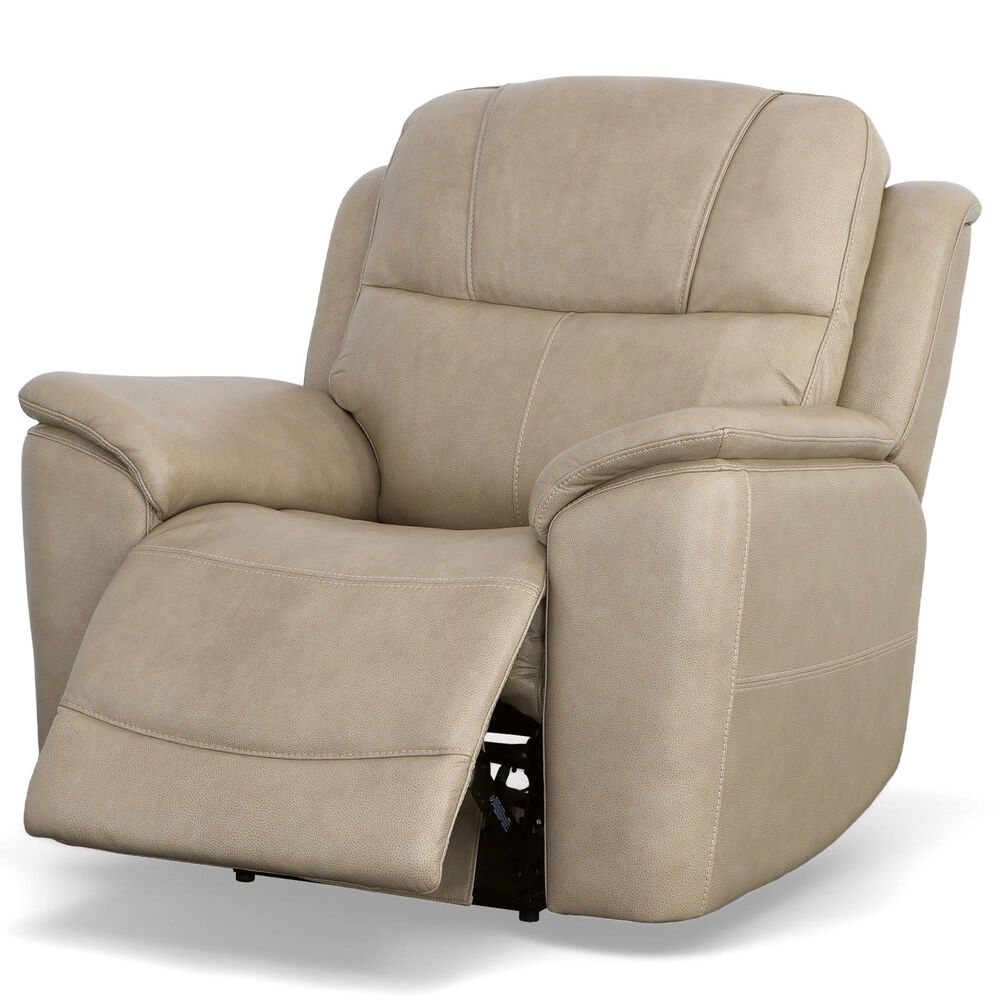 Flexsteel Crew 3-Piece Power Reclining Living Room Set in Pebble, , large
