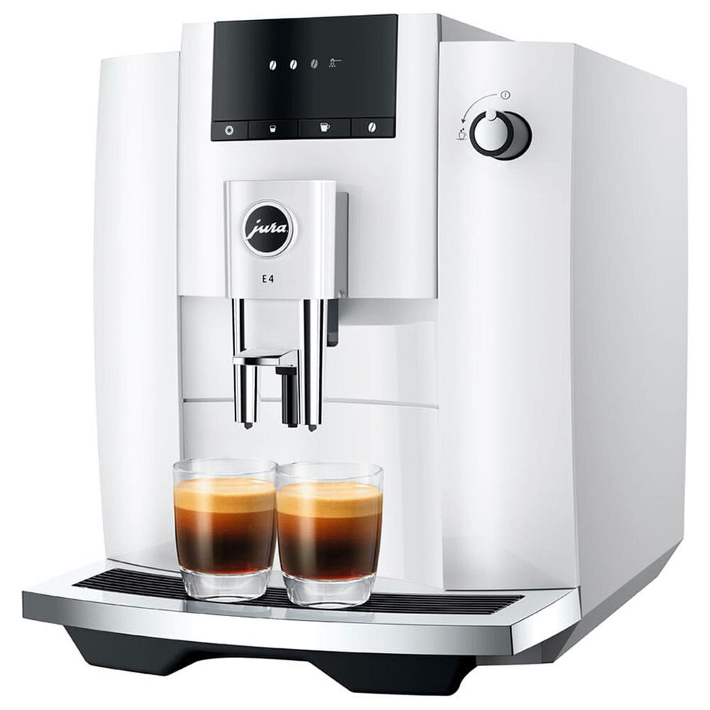 Jura E4 64 Oz Automatic Coffee Machine in Piano White, , large