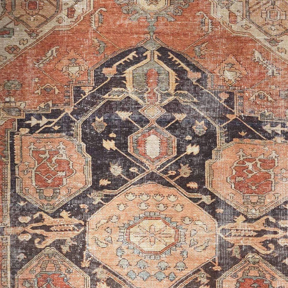 Feizy Percy 2&#39; x 3&#39; Brown and Rust Area Rug, , large