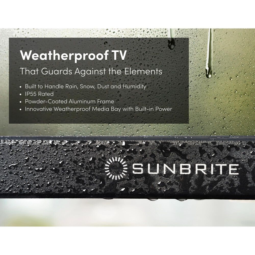 Sunbrite 49&quot; Solis Series - Full Sun - 4K UHD HDR in Black - Smart Outdoor TV, , large