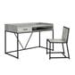 Mayberry Hill Preston 2-Piece Desk and Chair Set in Gray, , large