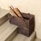 Timberlake 14" Staircase Basket with Handles in Brown, , large