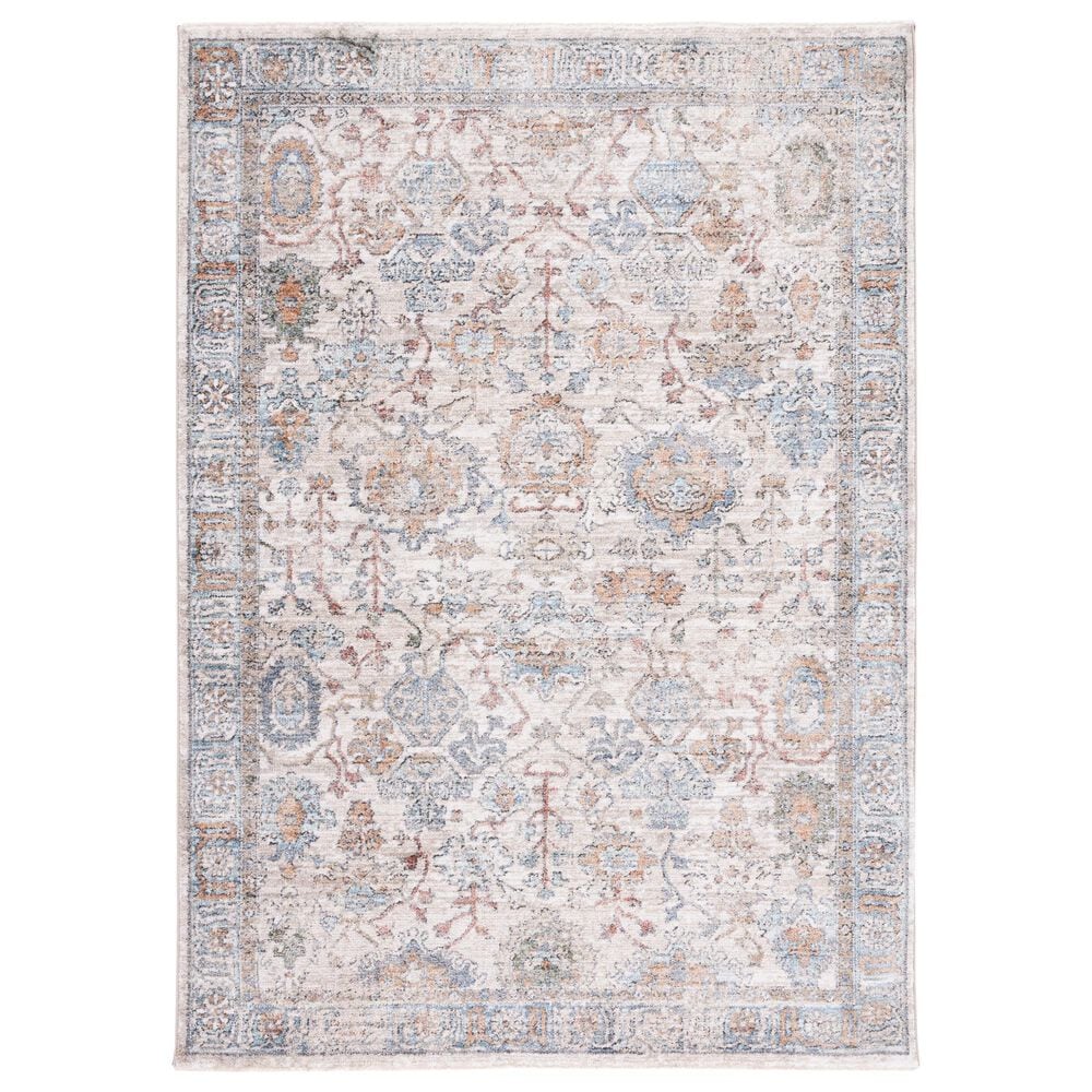 Safavieh Jasmine JSM319A 4"5" x 6"5" Ivory and Blue Area Rug, , large