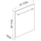 SMEG 28" Dishwasher Panel Kit with Handle in Matte Black, , large
