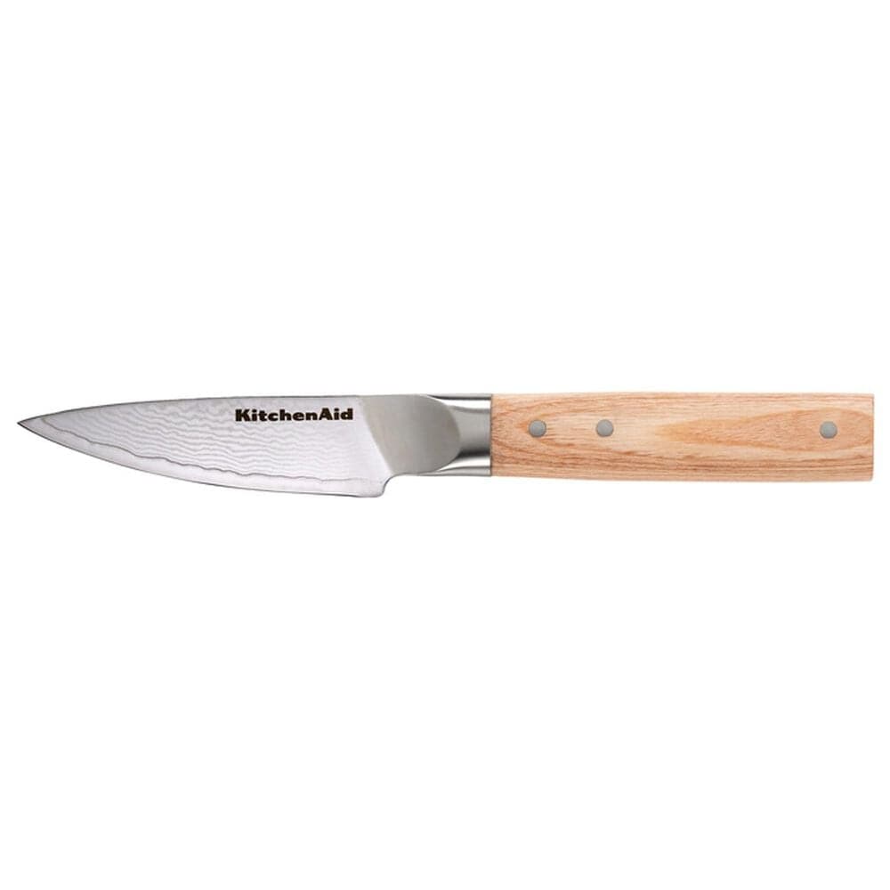 KitchenAid Premium 3.5" Damascus Paring Knife in Blonde and Stainless Steel, , large