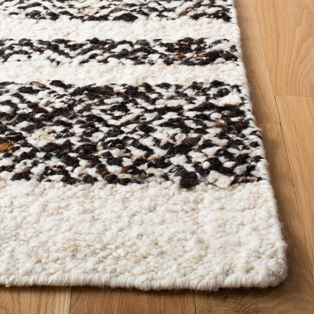 Safavieh Natura NAT328Z 3&#39; x 5&#39; Black and Ivory Area Rug, , large