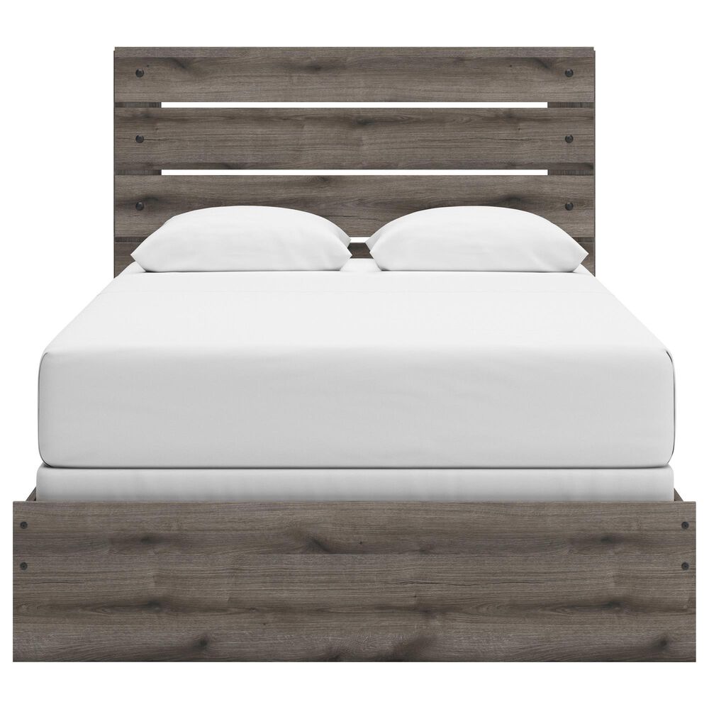 Ashley Graystorm Queen Panel Bed in Brown Gray, , large
