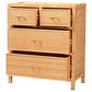 Baxton Studio Vaere 4-Drawer Storage Cabinet in Natural Brown, , large