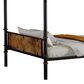 Hearth and Haven Twin XL over Twin XL Detachable Bunk Bed in Black and Gold, , large