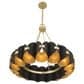 Savoy House Pelham 16-Light Chandelier in Black Cashmere and True Gold, , large