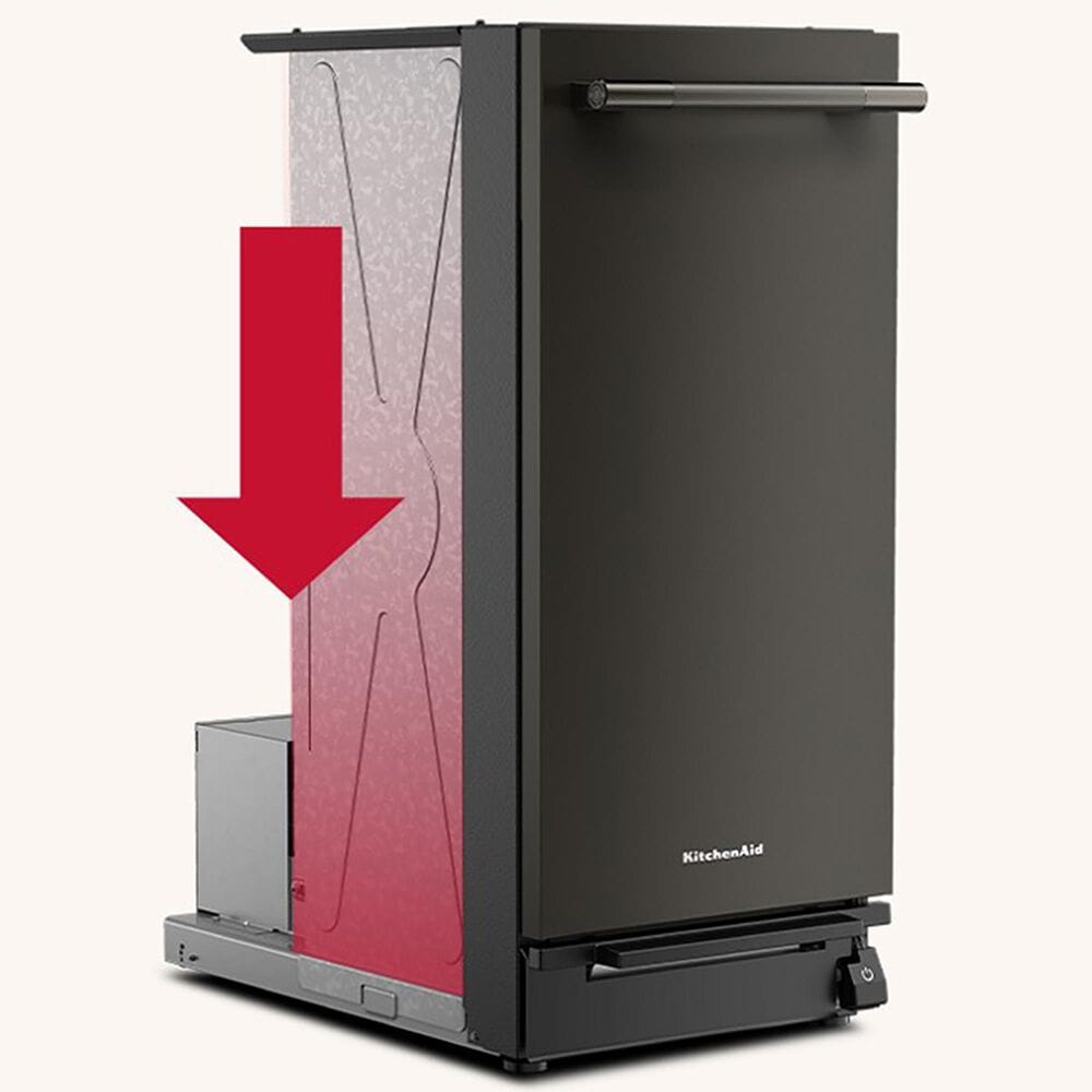 KitchenAid 15" Built-In Trash Compactor with Odor Management System in Black Ore, , large