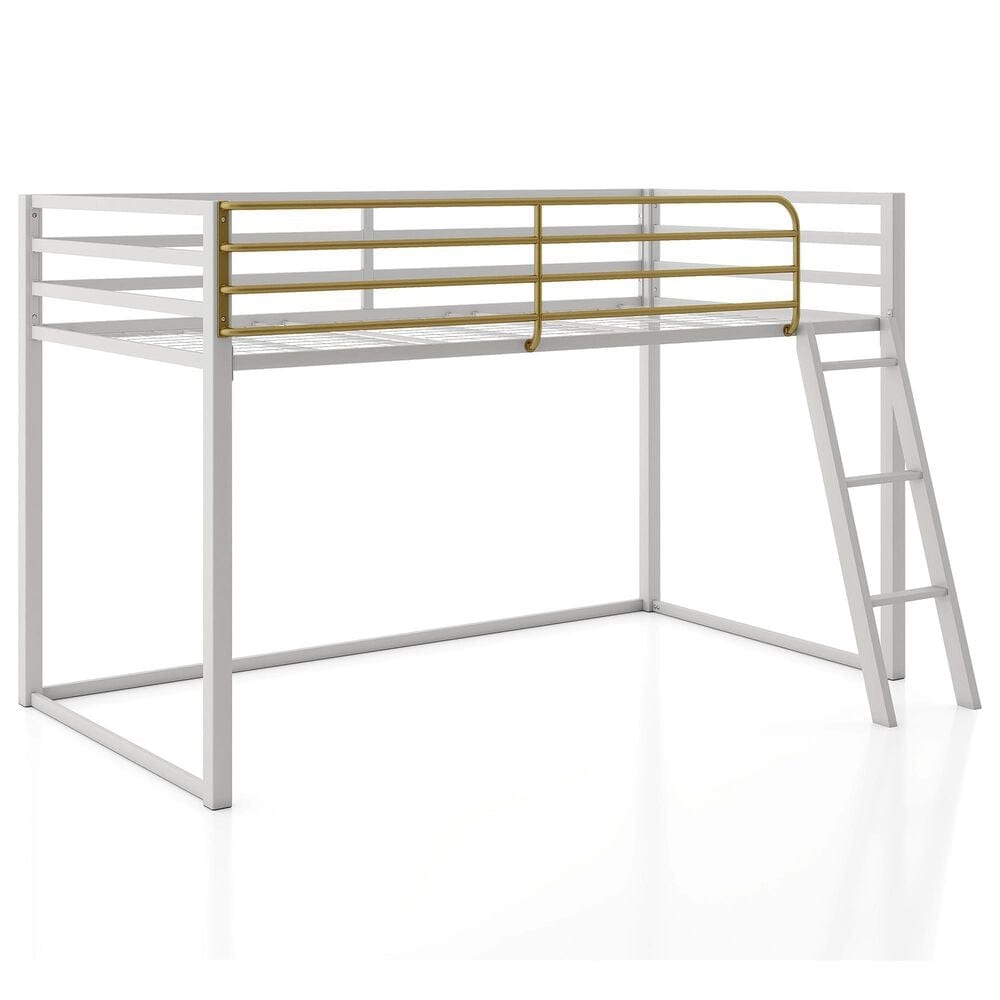 Furniture of America Haven Twin Loft Bed in Gray and Gold, , large