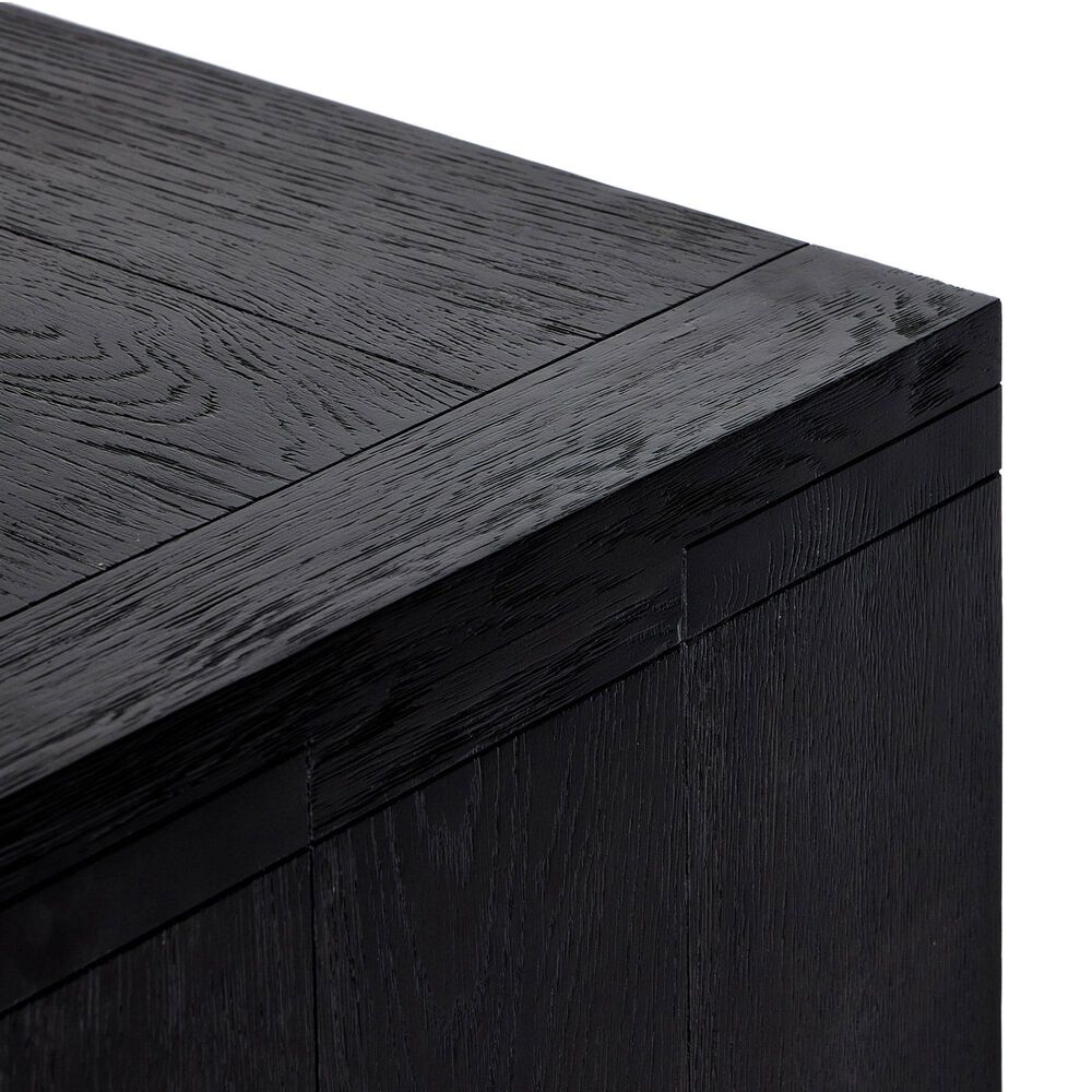 Four Hands Bennett Warby 4-Door Sideboard in Worn Black Oak, , large