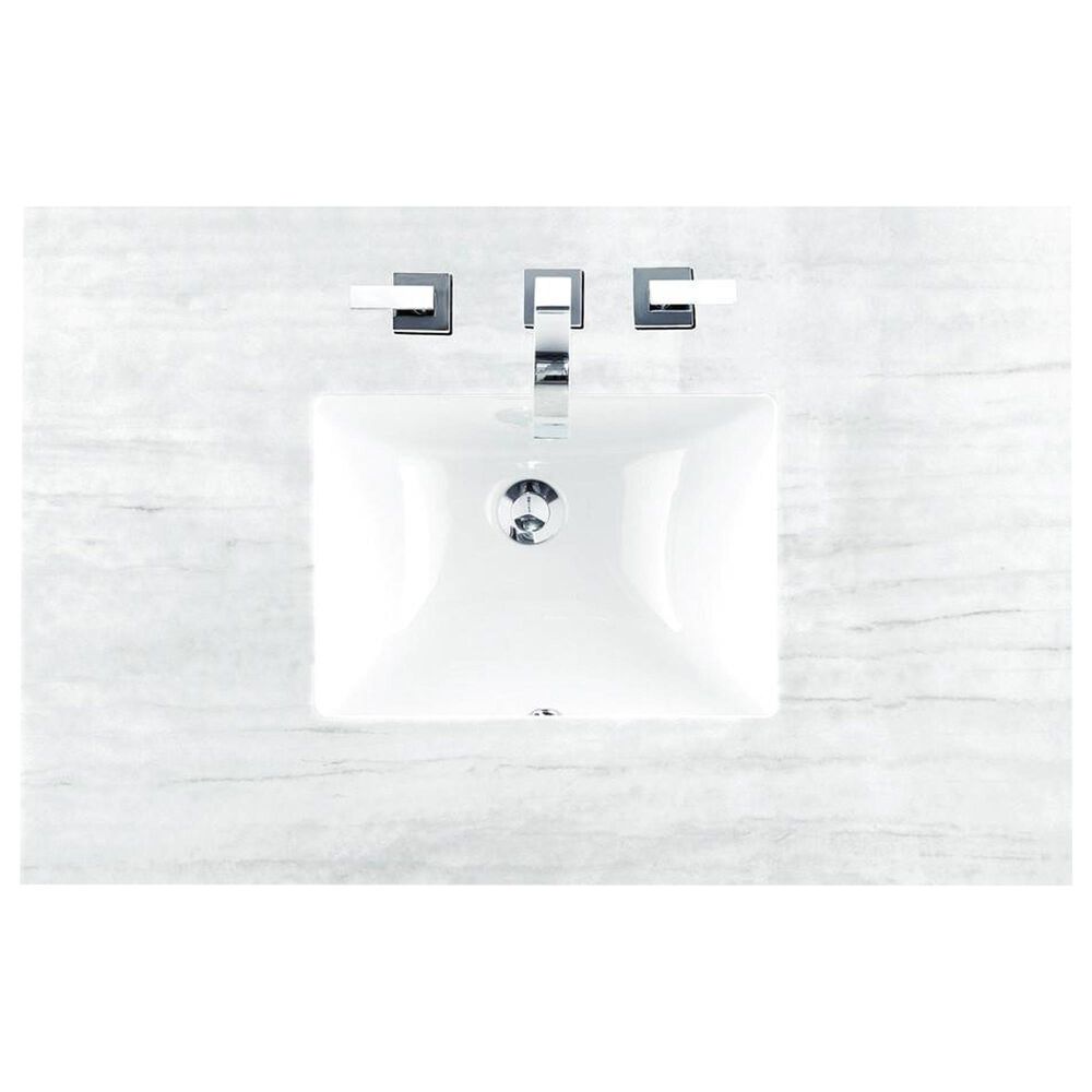 James Martin Vanities Brookfield 48&quot; Single Bathroom Vanity in Antique Black with 3 cm Arctic Fall Solid Surface Top and Rectangle Sink, , large