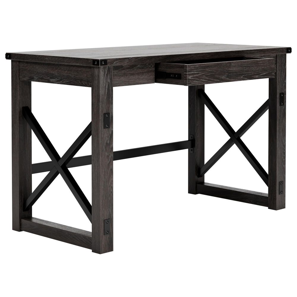 Ashley Freedan Desk in Grayish Brown and Black, , large