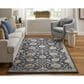 Feizy Prescott 8" x 10" Navy and Gray Area Rug, , large