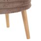 Lumisource Tray Plush 2-Piece Storage Ottoman Set in Light Brown, , large