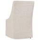 Classic Home Warwick Upholstered Rolling Dining Chair in Oatmeal, , large