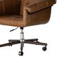 Four Hands Allston Desk Chair in Mocha Ash and Polished Aluminum, , large