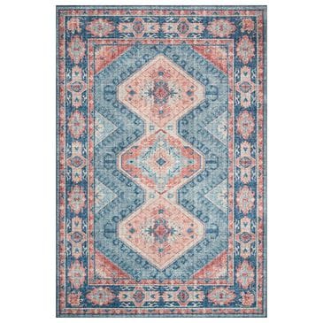 Loloi Skye SKY-03 7"6" x 9"6" Turquoise and Terracotta Area Rug, , large