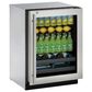 U-Line 4.9 Cu. Ft. Beverage Center with Lock in Stainless Steel, , large