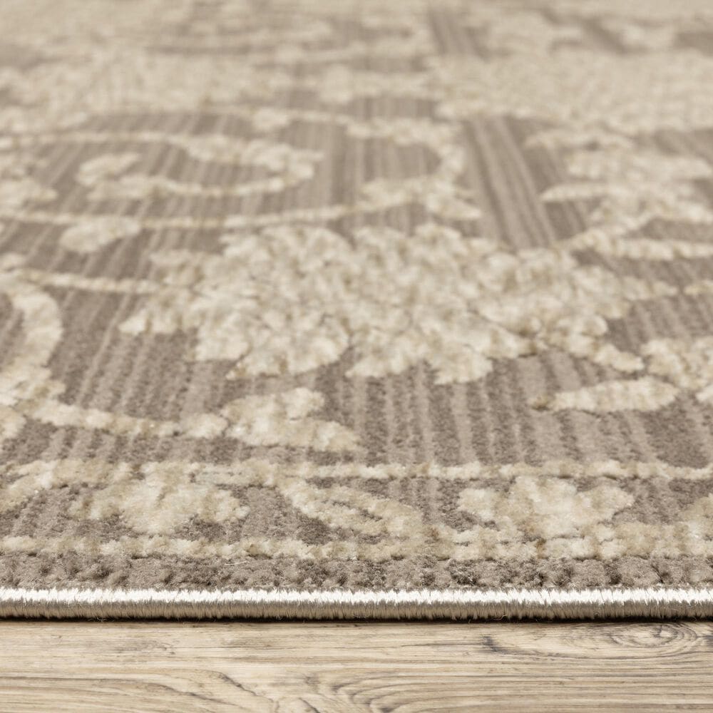 Oriental Weavers Capella Grey and Beige 3&#39;3&quot; x 5&#39; Area Rug, , large