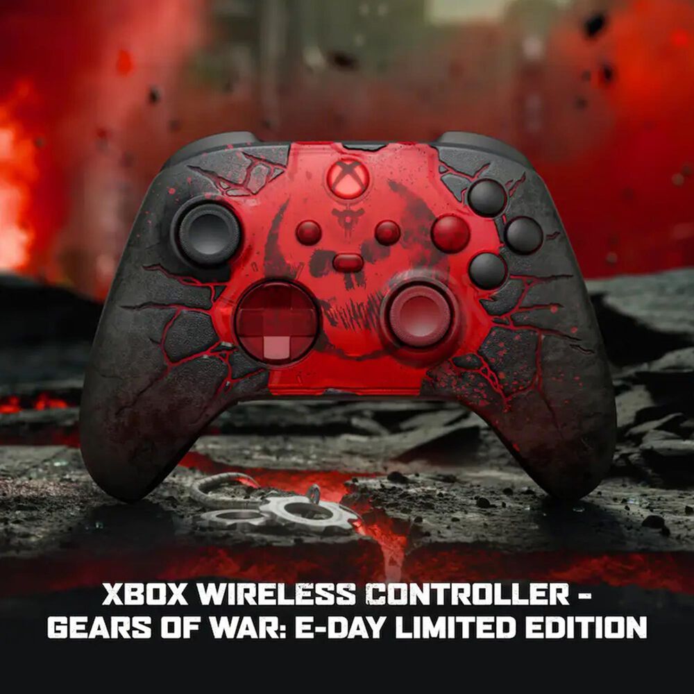 Microsoft Wireless Controller - Gears of War: E-Day Limited Edition for Xbox Series X|S/Xbox One/PCs/Cloud-Enabled Devices in Black and Red, , large
