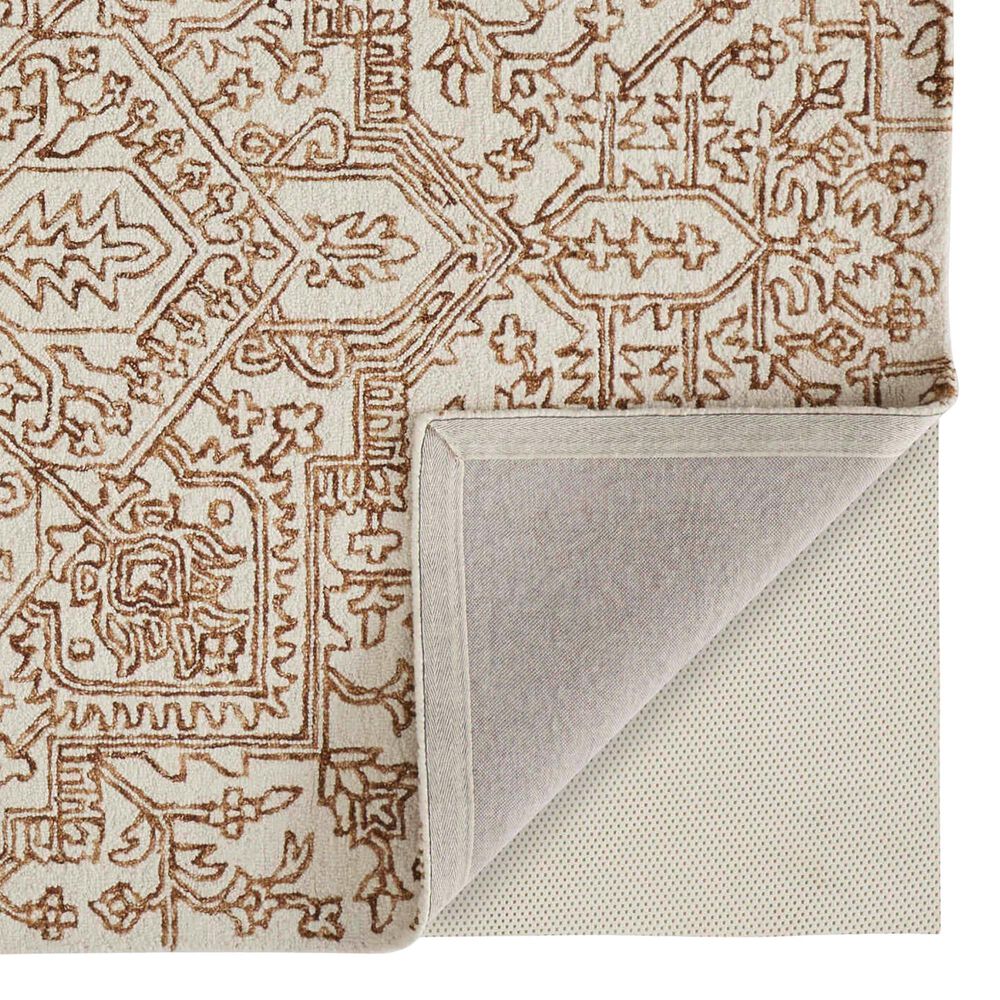 Feizy Belfort 8&#39; x 10&#39; Ivory and Brown Area Rug, , large