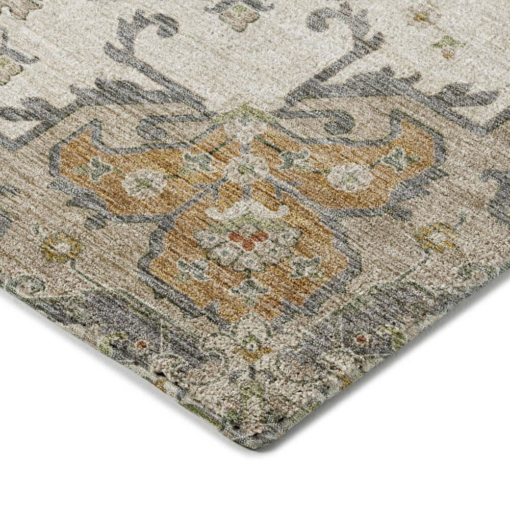 Dalyn Rug Company Silk Road Ivory, Beige, Taupe, Gold, Gray and Copper 3&#39; x 5&#39; Area Rug, , large