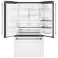 Cafe 22.2 Cu. Ft. Counter Depth French Door Refrigerator in Matte White with Brushed Bronze Handle, , large