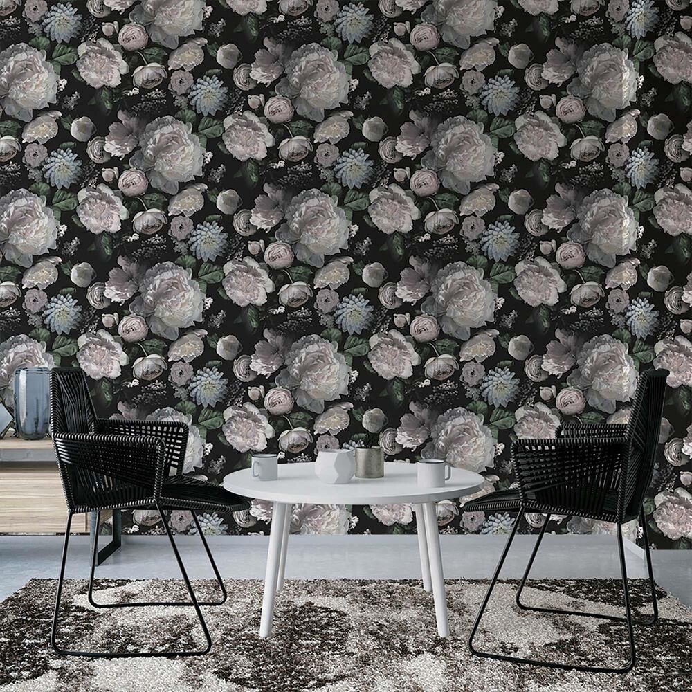 Tempaper Moody Floral Peel and Stick Wallpaper, , large
