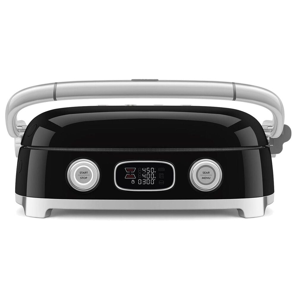 SMEG 19" Retro Style Multi-Use Grill in Black, , large